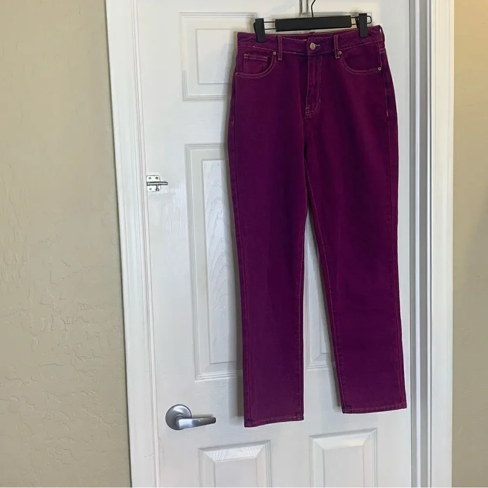 PacSun Mom Jeans Size 25 Magenta Color